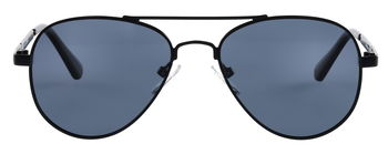 Das Bild zeigt die Kindersonnenbrille 722131 in schwarz matt von vorne.